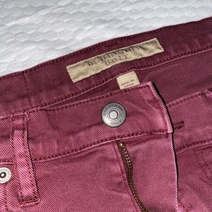 Mens Burberry jeans wine color 32X32
